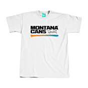 Montana Cans Typo Logo Line T-shirts, White