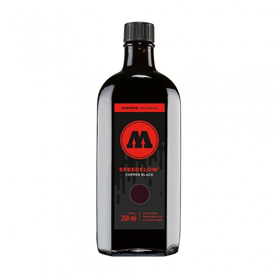 Molotow Speedflow Cocktail Ink Refill 250ml, Copper Black