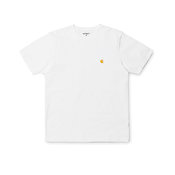 Carhartt S/S Chase T-shirt, White/Gold