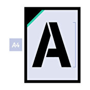 Qbix Alphabet Set A4 19cm