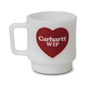 Carhartt WIP Heart Glass Mug, White
