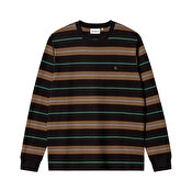 Carhartt WIP L/S Haynes T-Shirt, Haynes Stripe, Black