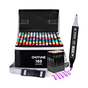 Chotune Alcohol Markers 168-set