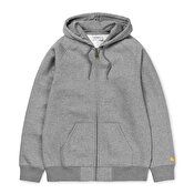 Carhartt WIP Hooded Chase Jacket, Grey Heather / Gold