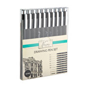 Nassau Drawing Pen Set, 10-set