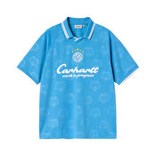 Carhartt WIP S/S Terrace Football T-Shirt, Heart Train Jacquard