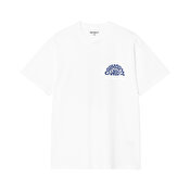 Carhartt WIP S/S Jazzy T-Shirt, White/Blue Iris