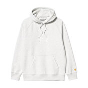 Carhartt WIP Hooded Chase Sweat, Ash Heather/Gold