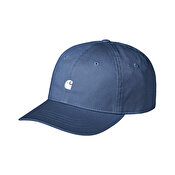 Carhartt WIP Madison Logo Cap, Blue Iris/White