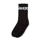 Stussy Jacquard Logo Socks, Black