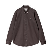 Carhartt WIP L/S Madison Shirt, Charcoal/White