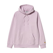 Carhartt WIP Hooded Chase Sweat, Pale Quartz / Gold