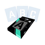 Qbix Alphabet Set San Serif 7cm