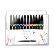 Pentel Brush Sign Artist, 12-set
