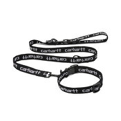 Carhartt Script Dog Leash & Collar, Black / White