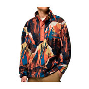 Columbia Helvetia Printed Half Snap Fleece, Teak Brown Soar