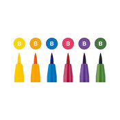 Faber-Castell PITT Artist Pen B 6 Set, Basic
