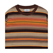 Carhartt WIP L/S Tuscon T-Shirt. Tuscon Stripe/Offroad