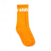 Stussy Jacquard Logo Socks, Orange