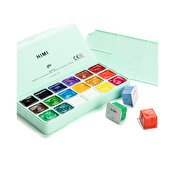 Himi Gouache Paint Set, 30ml/18colors, Jelly Cup, Green