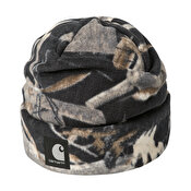 Carhartt WIP Blevin Beanie, Camo Feather Tree, Black