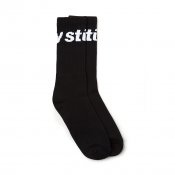 Stussy Jacquard Logo Socks, Black