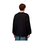 Carhartt WIP L/S Blackletter T-Shirt, Black