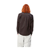Carhartt WIP L/S Madison Shirt, Charcoal/White