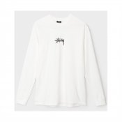 Stussy Stock Pigment Dyed LS Tee, Natural
