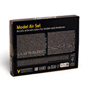 Vallejo Model Air Set Metallic Effects 16 x 17 ml