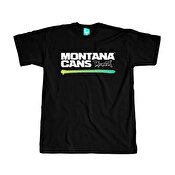 Montana Cans Typo Logo Line T-shirts, Black