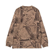 Carhartt WIP L/S Feather Tree T-Shirt, Camo Feather
