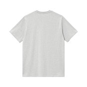 Carhartt WIP S/S Script Embroidery T-Shirt, Ash Heather/White