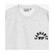 Carhartt WIP Arch Script Sweat, Ash Heater/Dark Navy