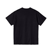Carhartt WIP S/S Script Embroidery T-Shirt, Black/White