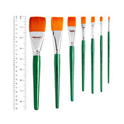 Handover Series 2107 Synthetic Flat One Stroke Brush 1 1/2 In