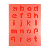Createx Stencil Set, Alphabet & Numbers