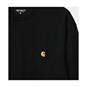 Carhartt WIP L/S Chase T-Shirt, Black / Gold
