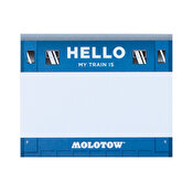 Molotow Hello My Name is Sticker Set blue
