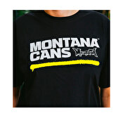 Montana Cans Typo Logo Line T-shirts, Black