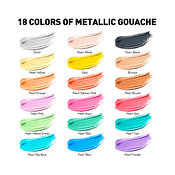 Himi Gouache Paint Set, 12ml/12colors, Metallic