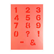 Createx Stencil Set, Alphabet & Numbers
