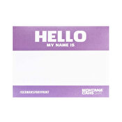 Montana Hello My Name Is Metallic Stickers, 100-pack
