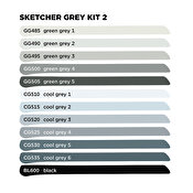 Molotow Sketcher 12-set Grey Kit 2