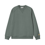 Carhartt WIP Chase Sweat, Velvet Green/Gold