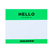 Molotow Hello My Name is Sticker Set green