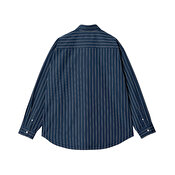 Carhartt WIP L/S Orlean Shirt, Orlean Stripe, Blue