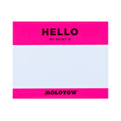 Molotow Hello My Name is Sticker Set pink