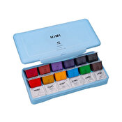Himi Gouache Paint Set, 30ml/18colors, Jelly Cup, Blue