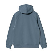 Carhartt WIP Hooded Chase Sweat, Storm Blue / Gold